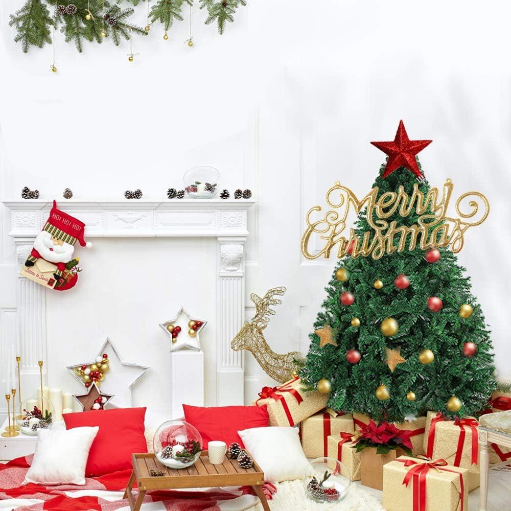 5ft Artificial Christmas Pine Tree Small Xmas Trees with 450 Branch Tips Holiday Decoration