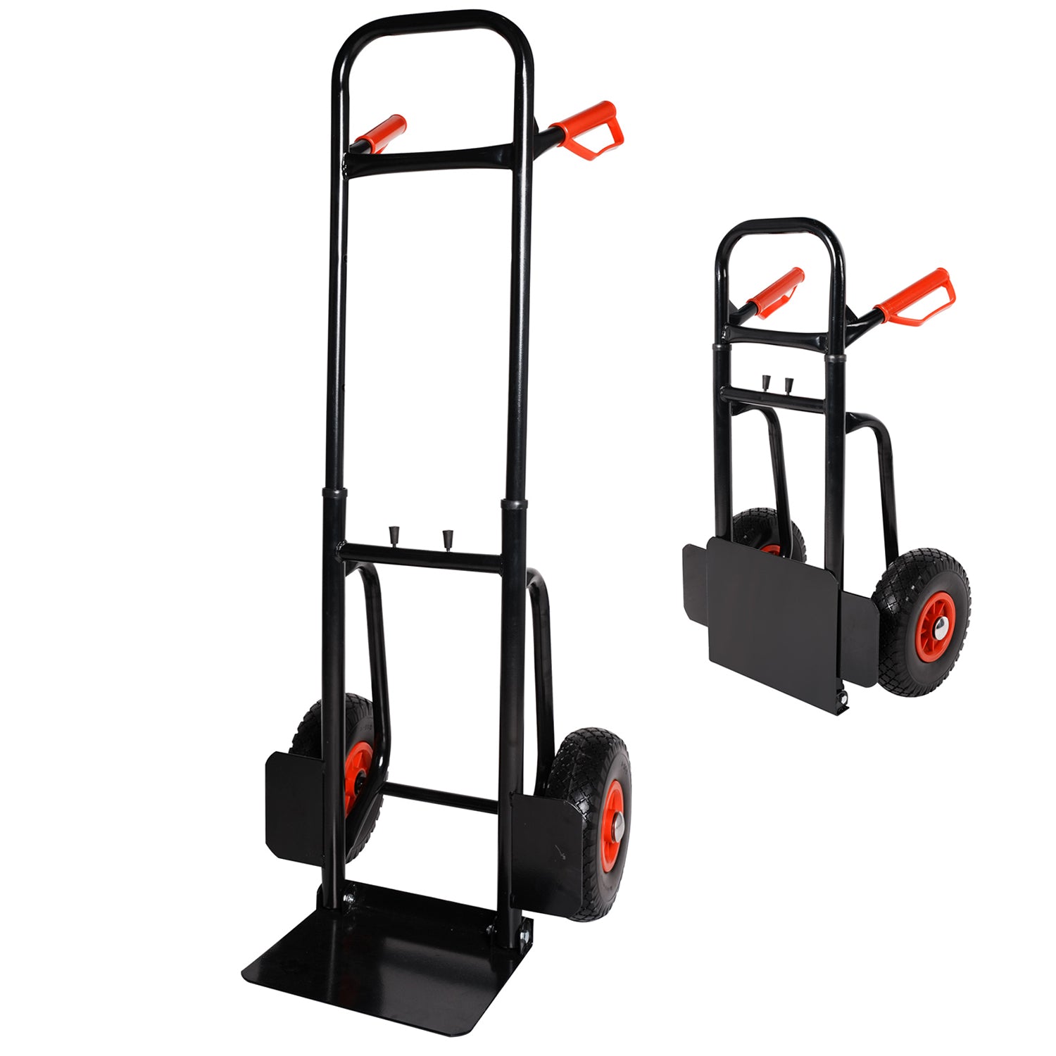 Hand Truck with Telescope Handle Dolly Cart Trolley Cart for Moving, 4