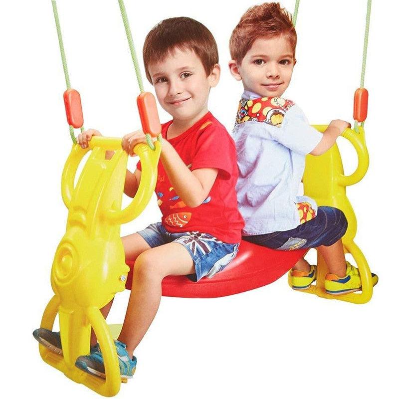 Multi-Child Swing Set Back to Back Rider Glider