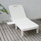 Luckyermore 74" Outdoor Chaise Lounge Patio Pool Lounge Chairs with 4 Level Adjustable Backrest 350lbs Weight Capacity