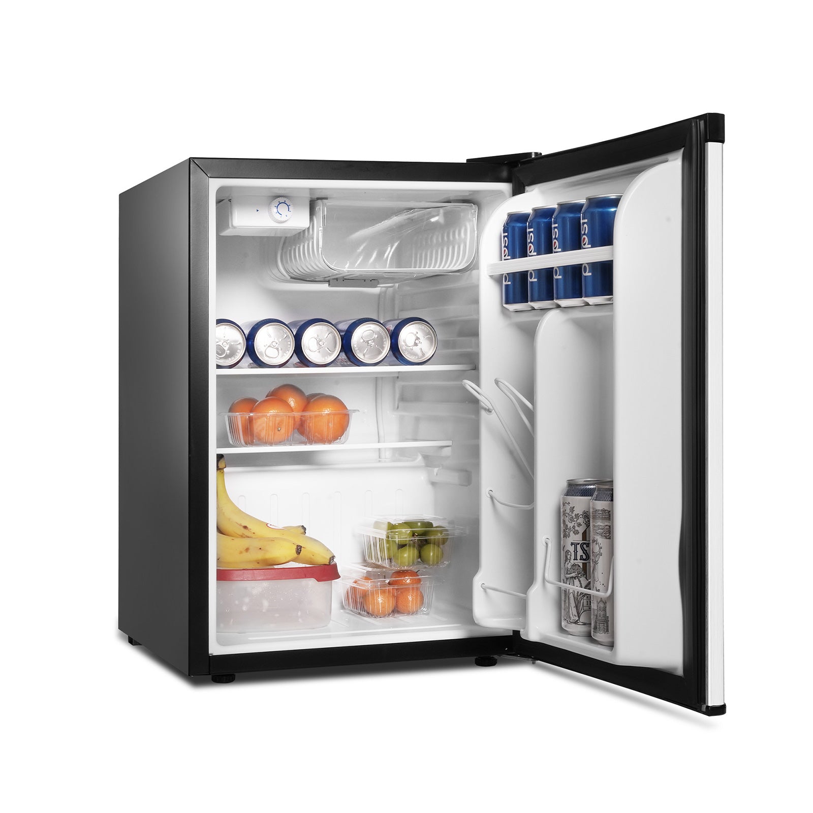 Luckyermore 2.6 Cu.Ft. Mini Fridge with Freezer Compact Refrigerator with Removable Shelf