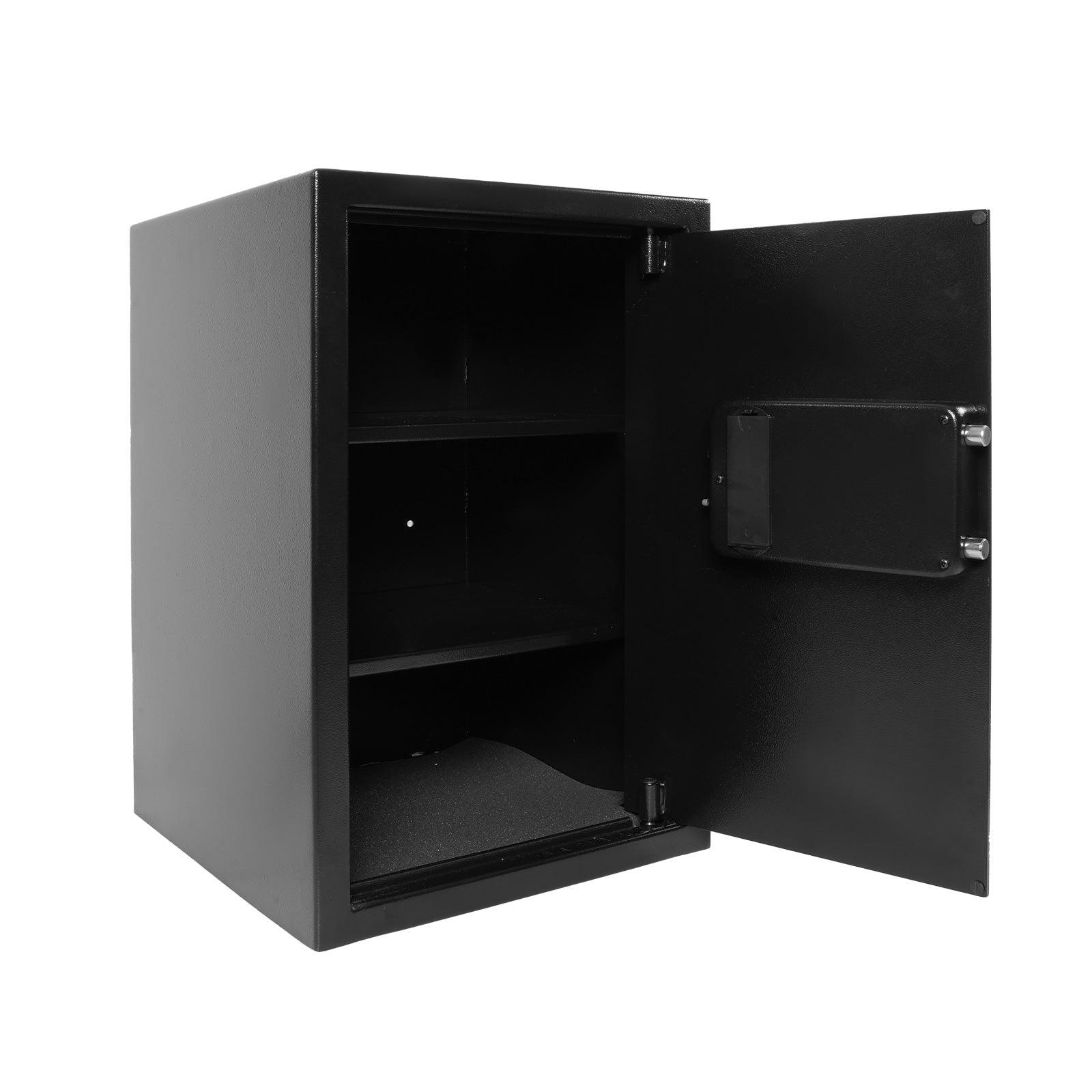 2.8 Cu Ft Large Home Safe Box Money Safe with Dual Warning Alarm Digital Keypad and Removable Shelf - Luckyermore