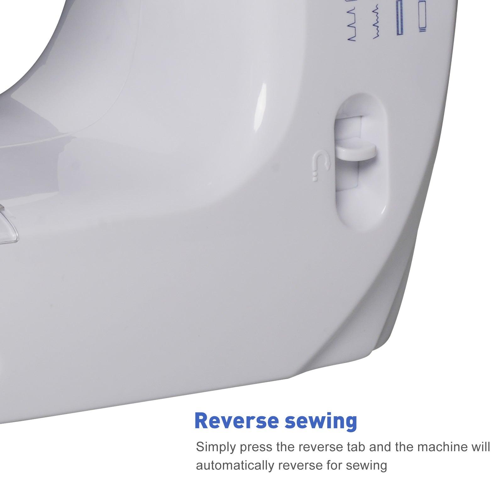 Portable Mini Sewing Machine for Beginners with Foot Pedal 12 Built-In Stitches Double Thread, Blue