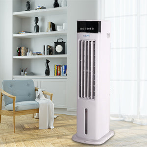 Luckyermore 3-in-1 Portable Air Cooler, Cooling Tower Fan with 3 Speeds & 3 Modes, 3L Water Tank, 12H Timer Air Cooling Fan Remote Control for Bedroom, Office
