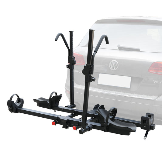 Platform Style Hitch Mount Bike Rack for 2 Bikes Carrier for Car SUV with 2" Hitch Receiver