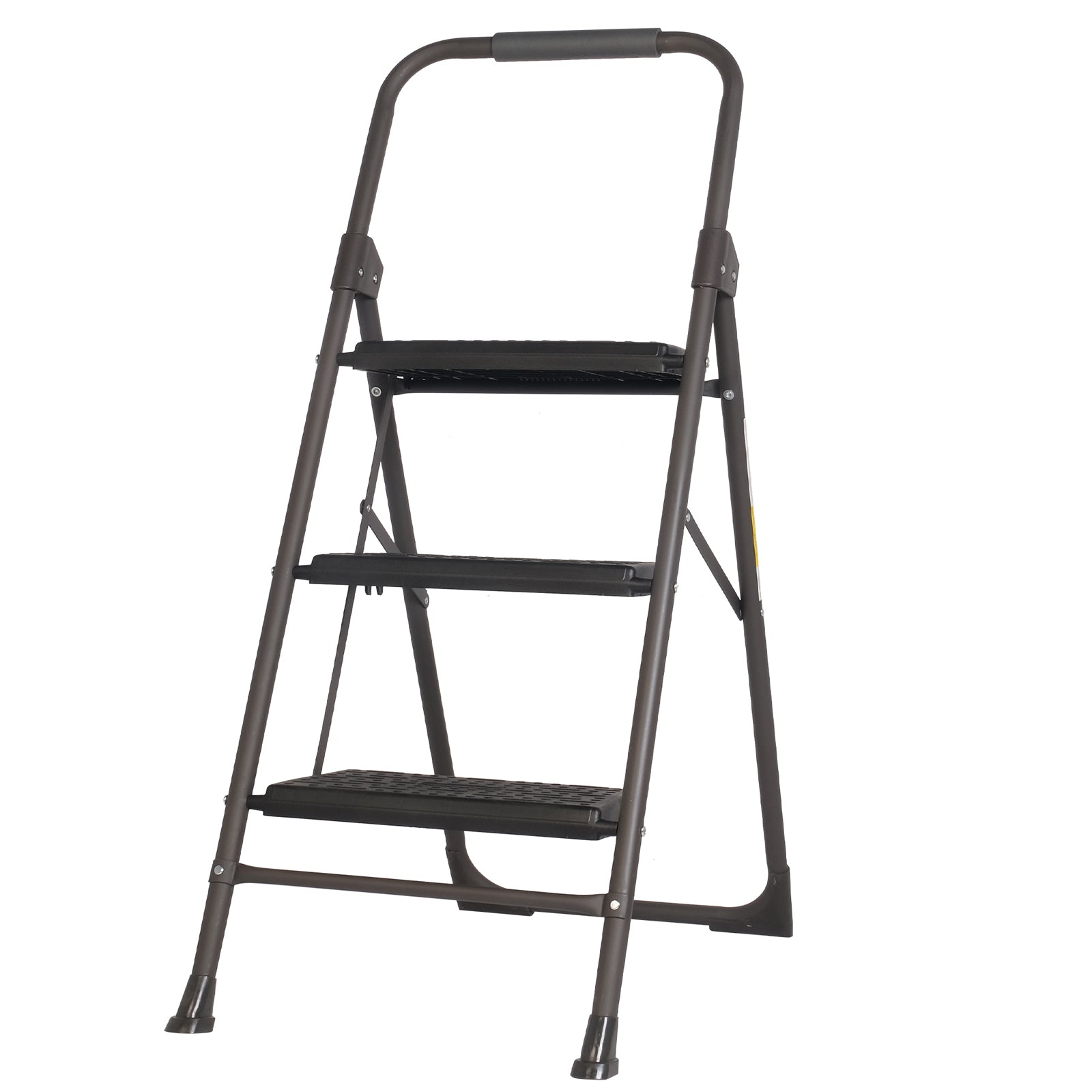 3 Step Portable Folding Ladder Step Stool with Wide Anti-Slip Pedal and Handgrip