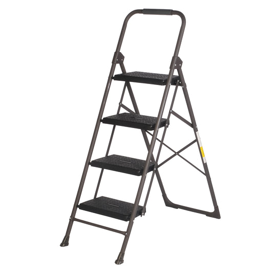 4 Step Portable Folding Ladder Step Stool with Wide Anti-Slip Pedal and Handgrip