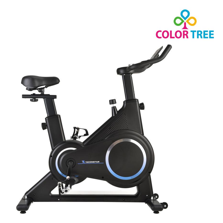 COLOR TREE Magnetic Exercise Bike, Indoor Cycling Bike Stationary Bike, Silent Belt Drive Spin Bike for Home Cardio Workout Cycle Bike Comfortable Seat & Knee Pads