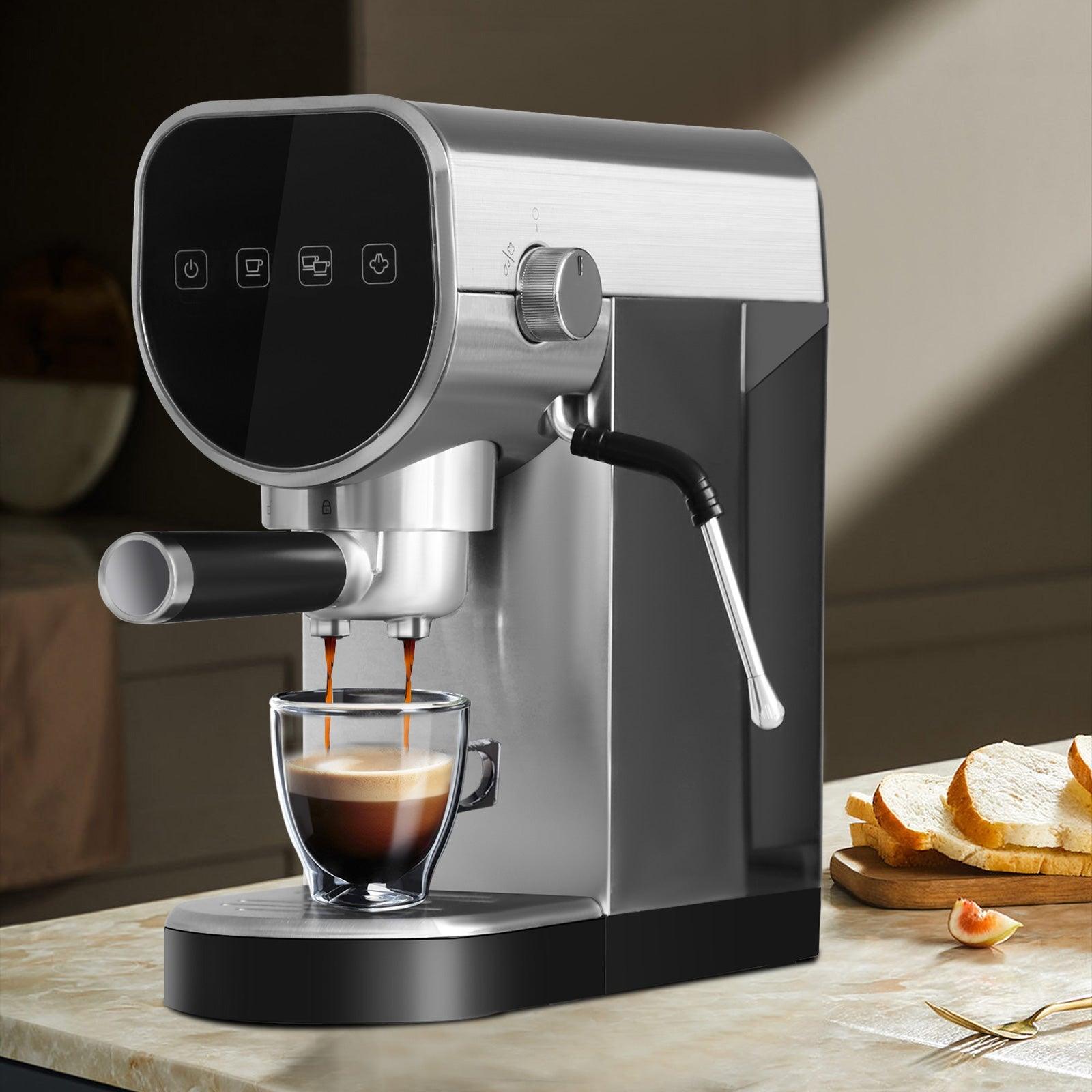 Espresso Machine 20-Bar Pump Manual Coffee Maker with Milk Frother Steam Wand - Luckyermore