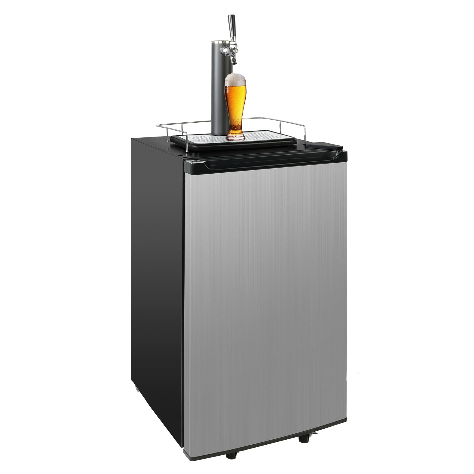 3.4 Cu.Ft Beer Kegerator Beverage Refrigerator Single Tap Direct Draw Beer Dispenser