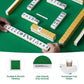 LUCKYERMORE 35.4" Folding Mahjong Table Square Poker Table with Cup Holders and Chip Trays