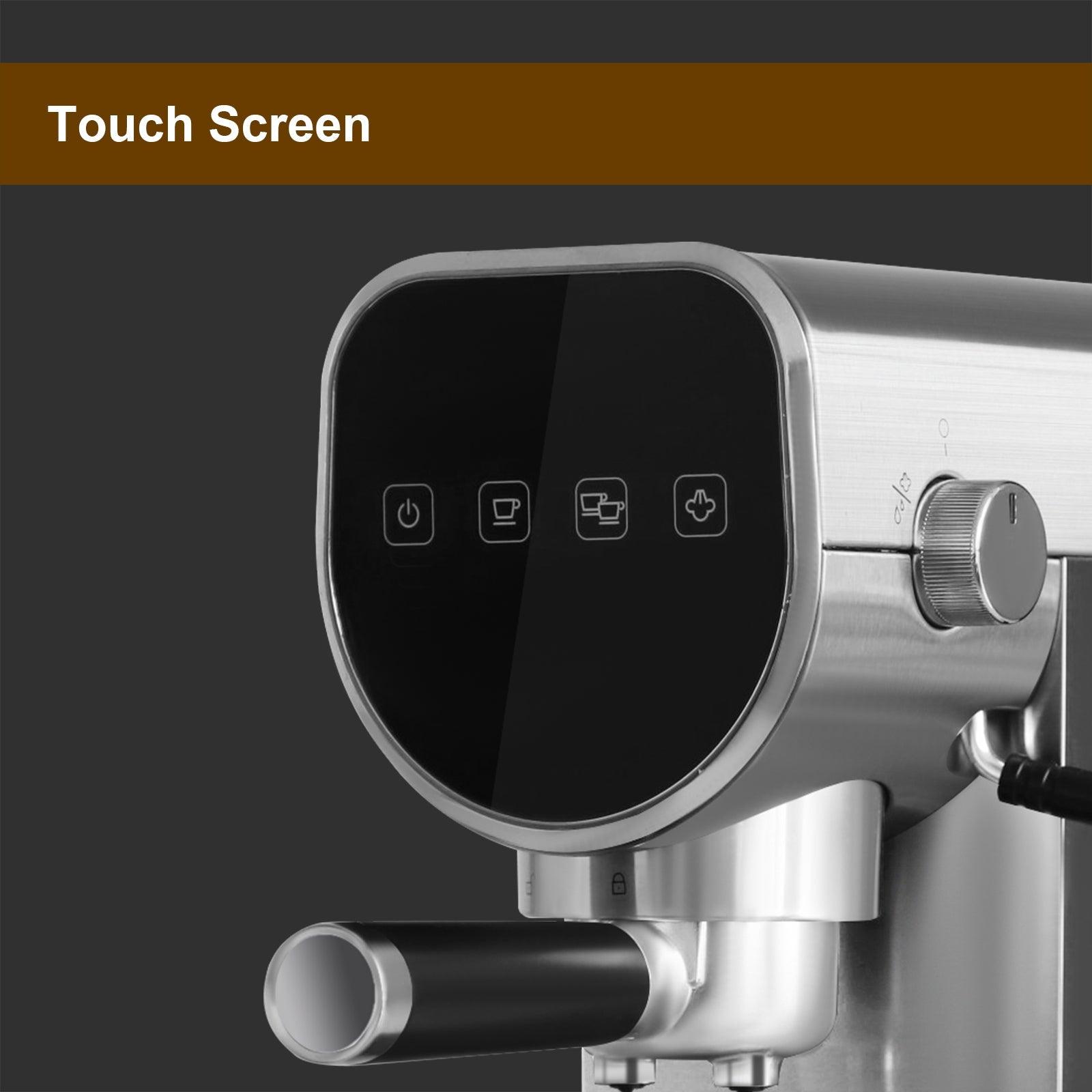 Espresso Machine 20-Bar Pump Manual Coffee Maker with Milk Frother Steam Wand - Luckyermore