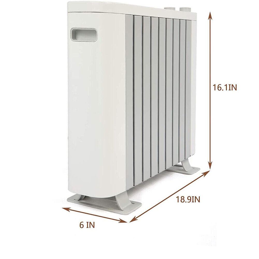 LUCKYERMORE 1000W Electric Space Heater with Silent Portable Adjustable Thermostat, 3 Heat Settings Convector Heater
