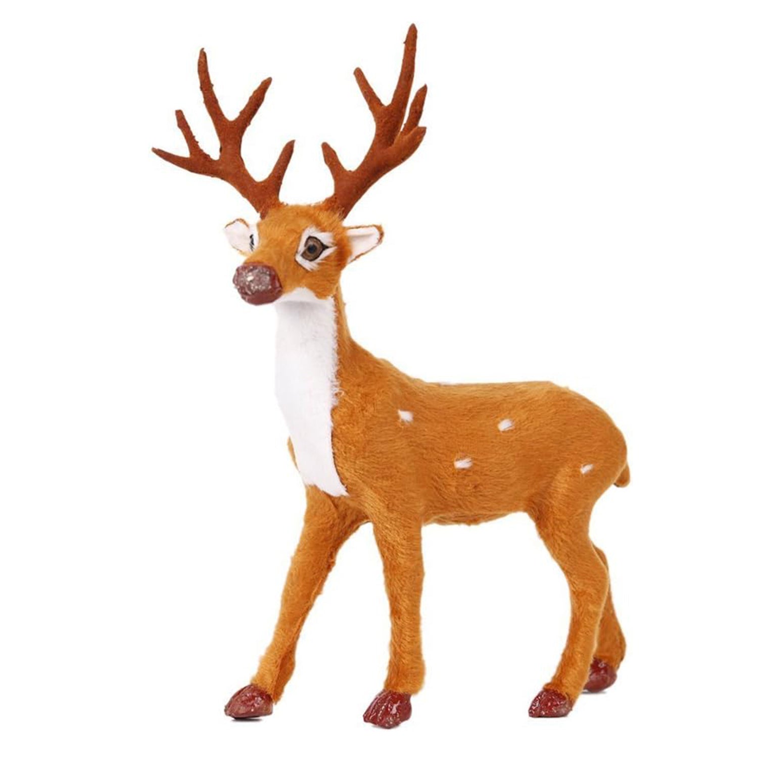 11.8" Craft Christmas Decoration Ornaments Simulation Christmas Reindeer for Home Festival Gift