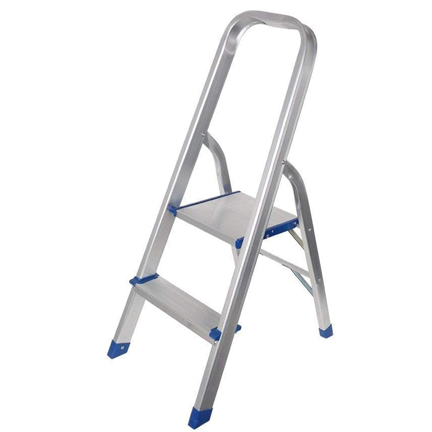 2 Step Ladder Aluminum Folding Step Stool with 330lbs Capacity Anti-Slip Pedal