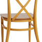 LUCKYERMORE Set of 2 Dining Side Chairs Solid Wood Chair Heavy Duty Metal Frame, Yellow