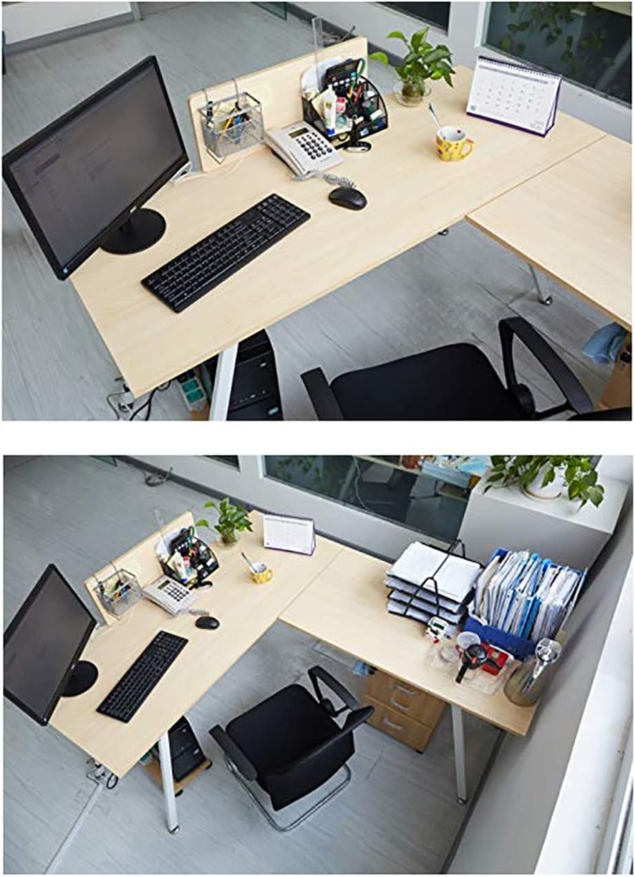67"x59" L Shaped Desk Home Office Large Computer Corner Desk, White