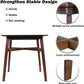 36" Square High Top Bar Table for 2-4 Dining Kitchen Table with Solid Wood Leg