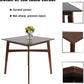 36" Square High Top Bar Table for 2-4 Dining Kitchen Table with Solid Wood Leg