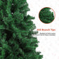5ft Artificial Christmas Pine Tree Small Xmas Trees with 450 Branch Tips Holiday Decoration