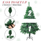 5ft Artificial Christmas Pine Tree Small Xmas Trees with 450 Branch Tips Holiday Decoration