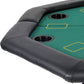 LUCKYERMORE 48" Octagon Folding Poker Table 8 Player Texas Blackjack Poker Mat, PVC Cup Holder
