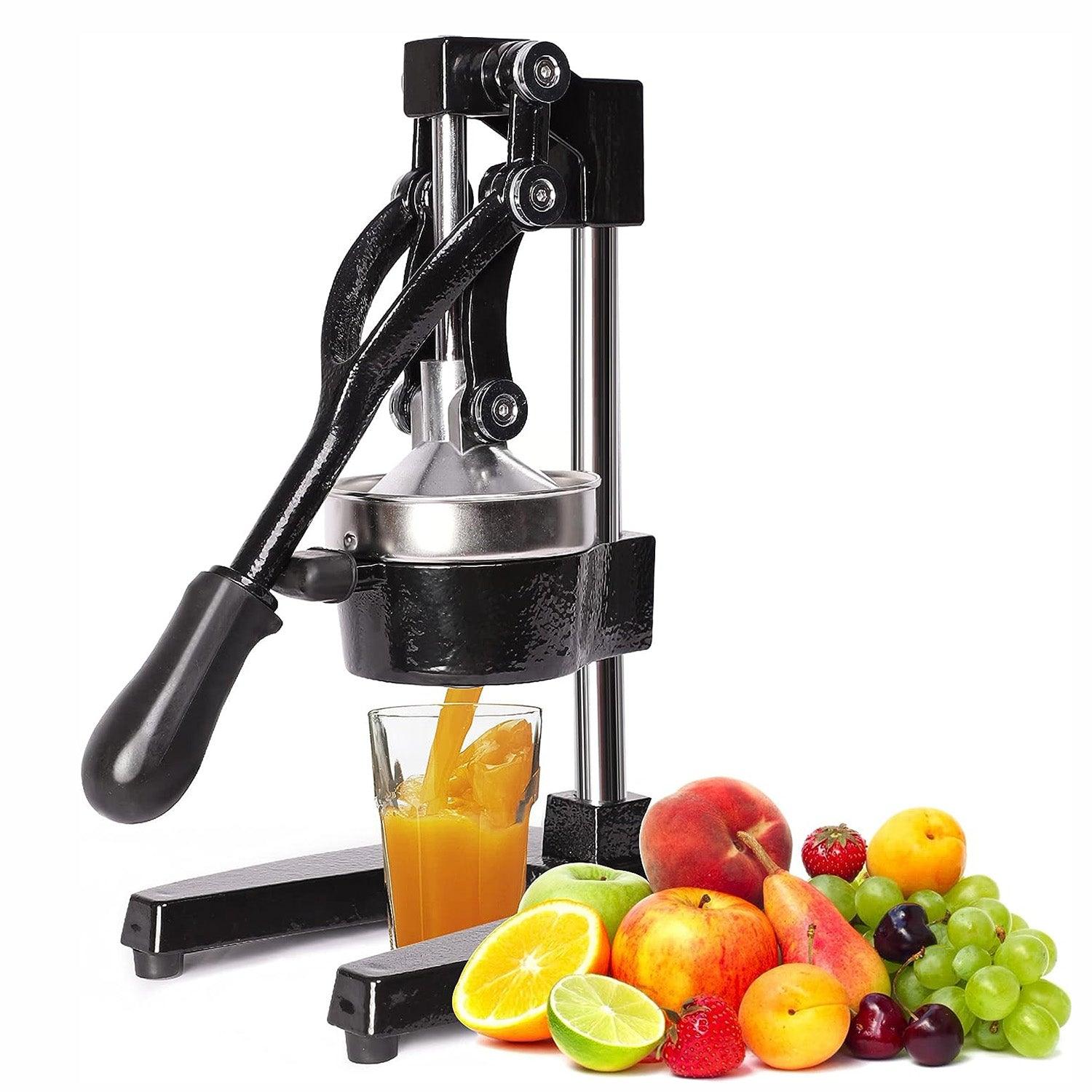 Manual Citrus Juicers, Professional Hand Press Orange Lemon Citrus Squeezer, Black - Luckyermore