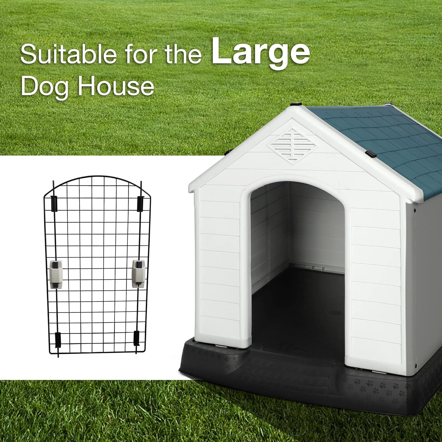 Replacement Door for Large Outdoor Dog House Plastic Waterproof Kennel