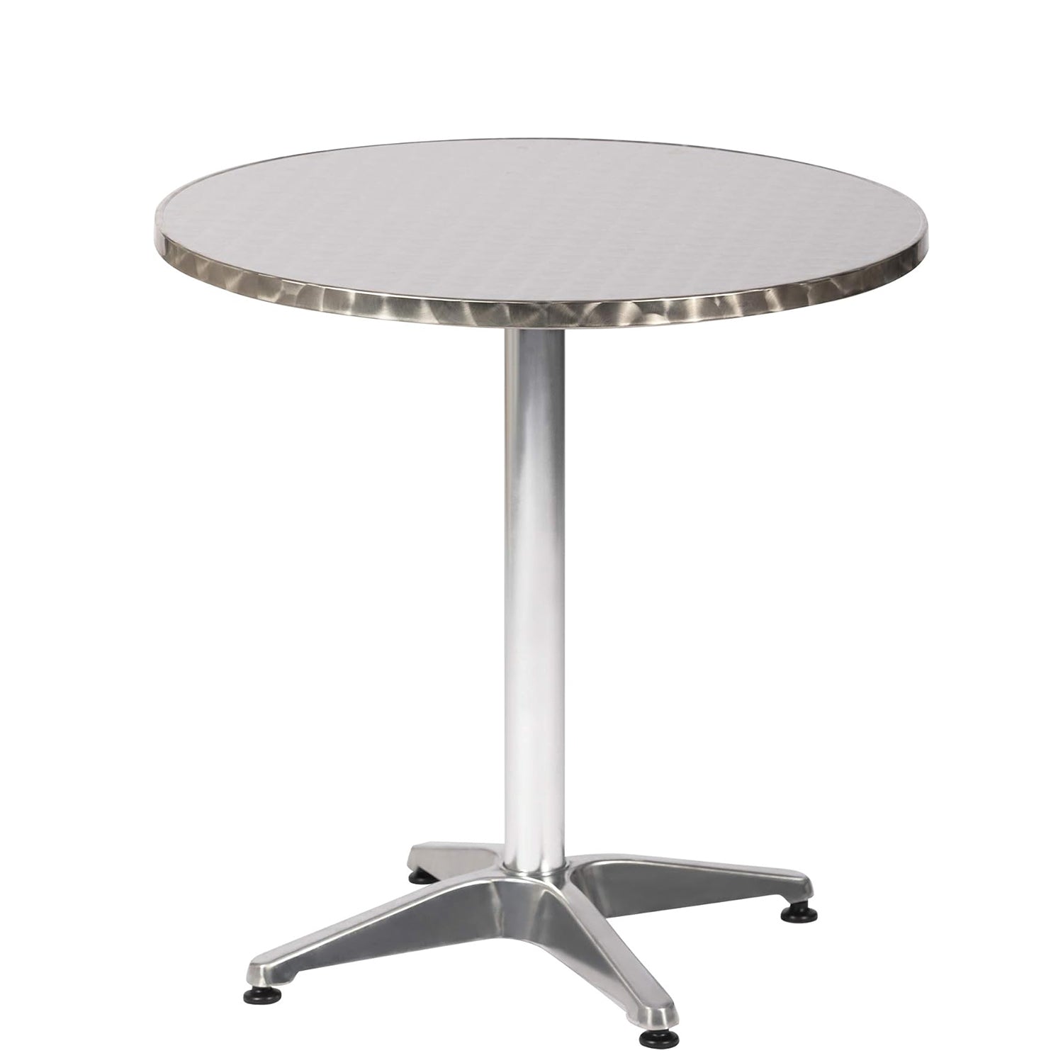 27.5" Round Outdoor Patio Aluminum Table Bistro End Table Backyard Side Table