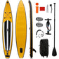 LUCKYERMORE 12.6'x28''x6'' Inflatable Stand Up Paddle Board with SUP Accessories & Carry Bag, Yellow