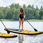 LUCKYERMORE 12.6'x28''x6'' Inflatable Stand Up Paddle Board with SUP Accessories & Carry Bag, Yellow
