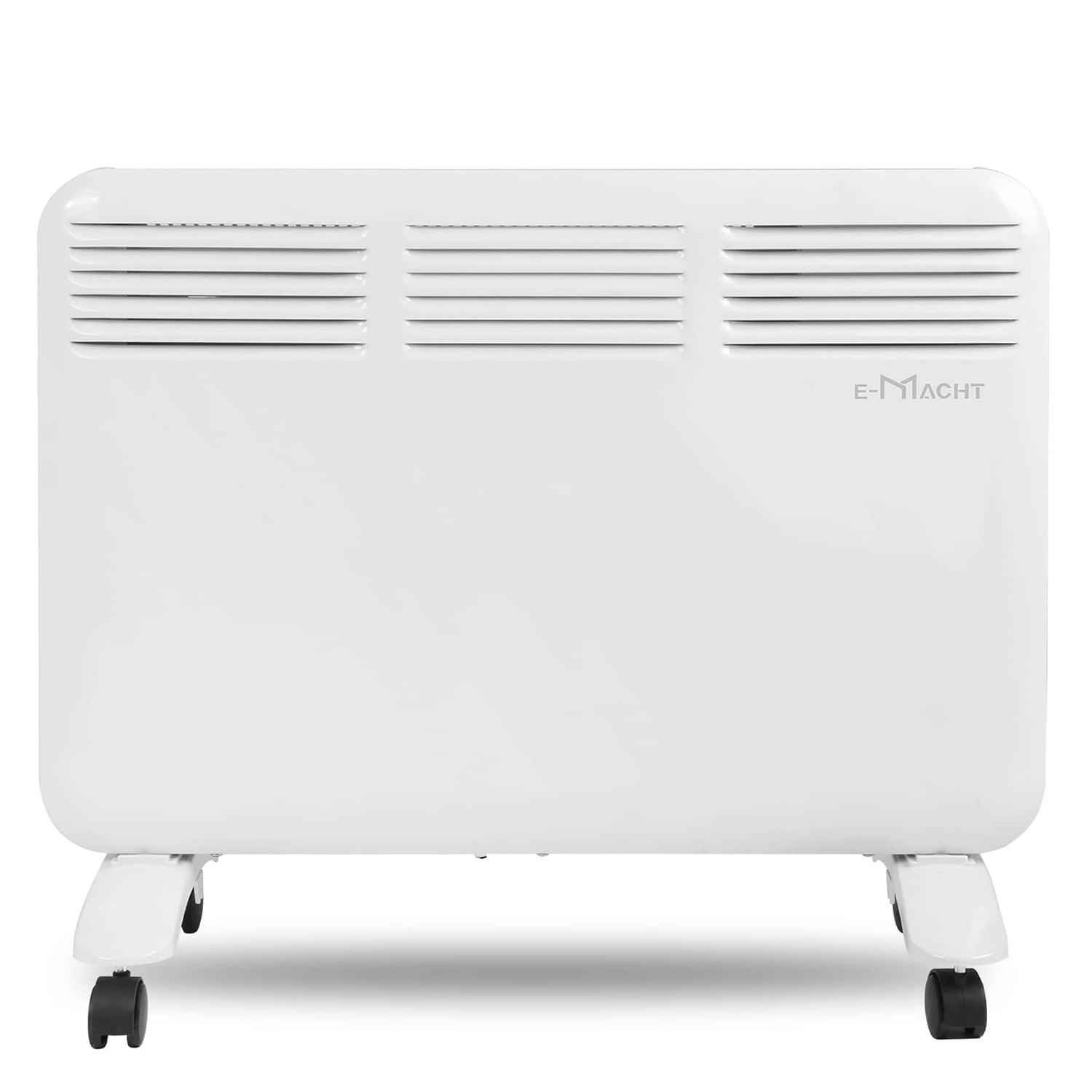 LUCKYERMORE 1000W Wall-Mounted Space Heater with Adjustable Thermostat, Portable Convection Freestanding Heater