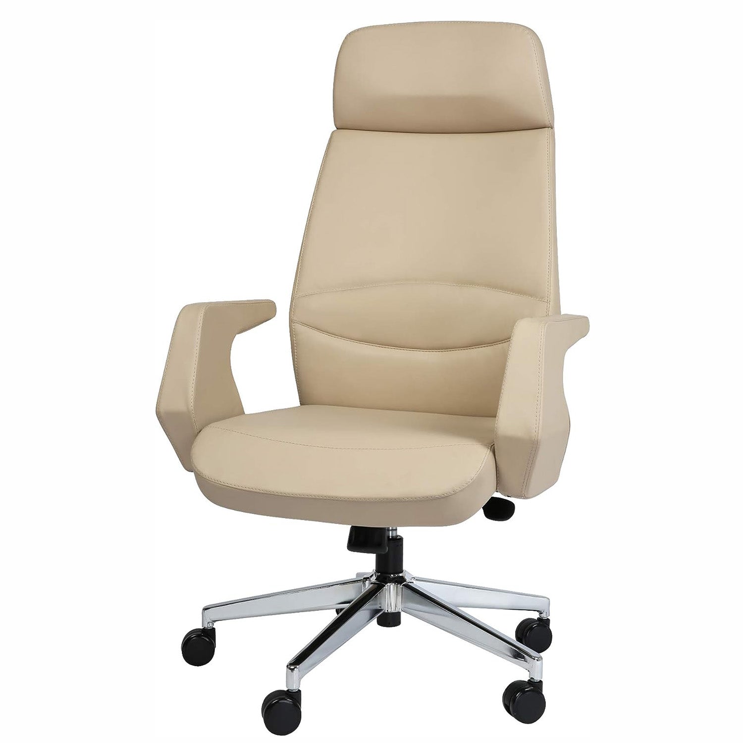 Executive Office Chair Ergonomic Leather High Back Chair with Padded Armrests Lumbar Support