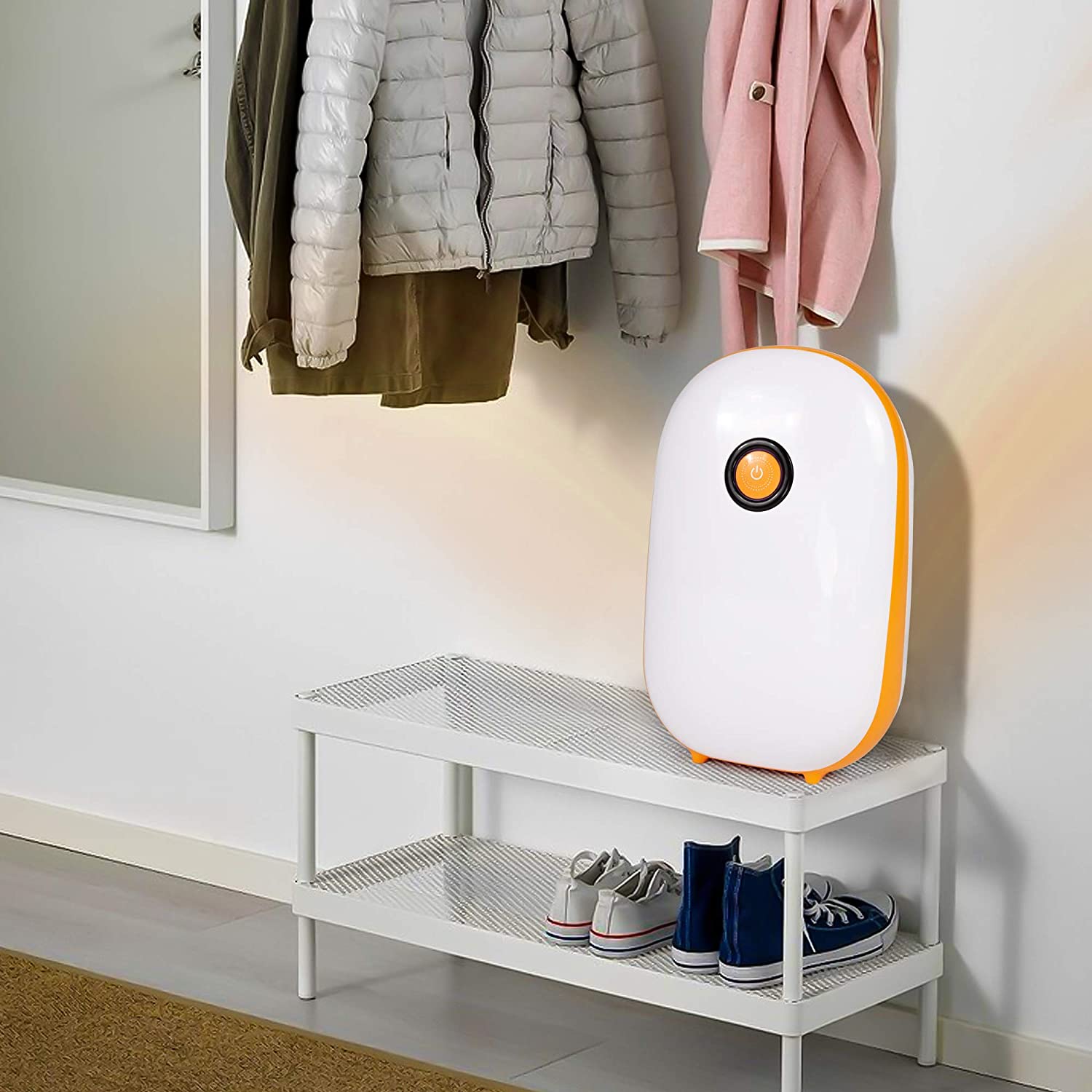 37oz Quiet Portable Small Dehumidifier for Home with LCD Display, Auto Shut-off, Up to 430 Sq.ft - Luckyermore