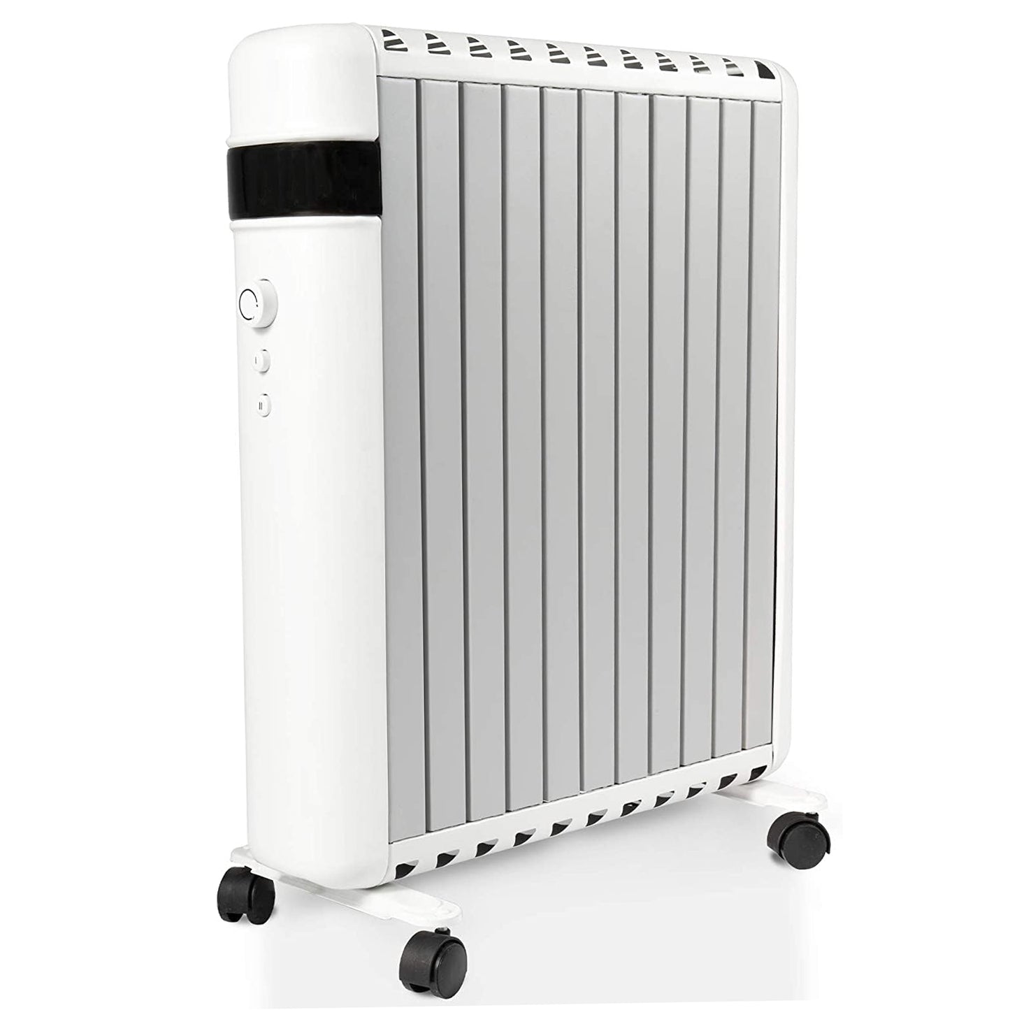 1500W Electric Space Heater with 2 Heat Modes and Movable Wheels Overheat Protection