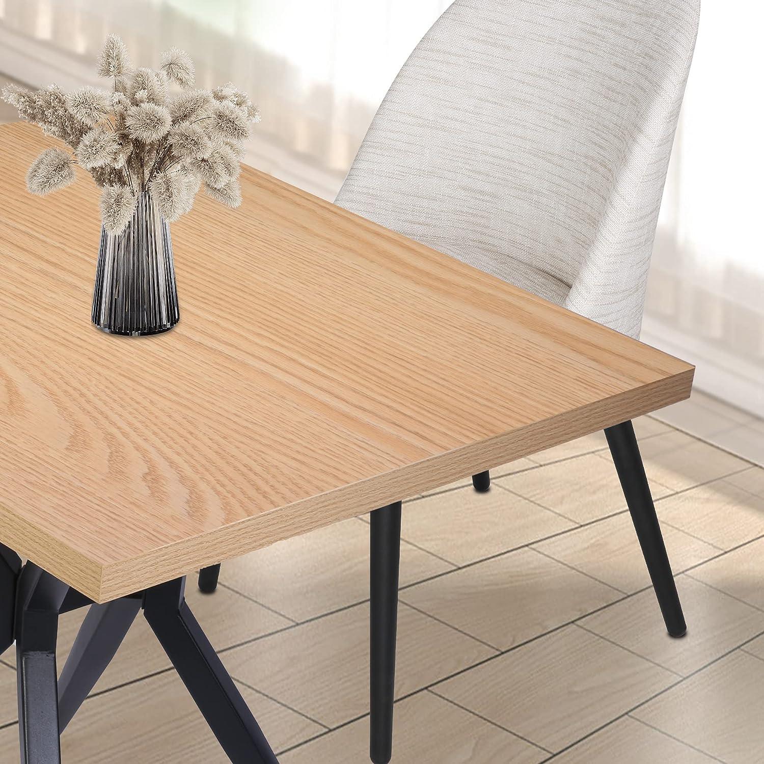 LUCKYERMORE 36"  Square Dining Table for 2-4 Modern Kitchen Table with Metal Leg