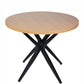 LUCKYERMORE 36" Round Dining Table for 2-4 Modern Kitchen Table with Metal Leg