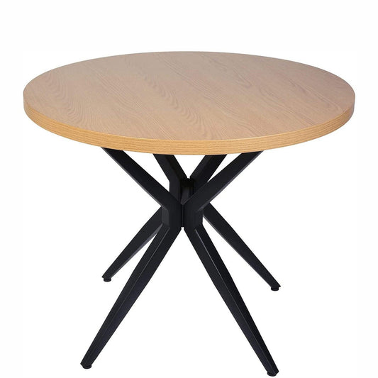 LUCKYERMORE 36" Round Dining Table for 2-4 Modern Kitchen Table with Metal Leg