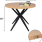 LUCKYERMORE 36" Round Dining Table for 2-4 Modern Kitchen Table with Metal Leg