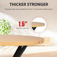 LUCKYERMORE 36" Round Dining Table for 2-4 Modern Kitchen Table with Metal Leg