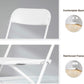 LUCKYERMORE Set of 6 Folding Chairs Plastic Outdoor Party Chairs Stackable Indoor Outdoor Chair