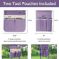 Upgrade Garden Kneeler Seat Garden Stools Bench with 2 Tool Pouches, Purple