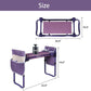 Upgrade Garden Kneeler Seat Garden Stools Bench with 2 Tool Pouches, Purple