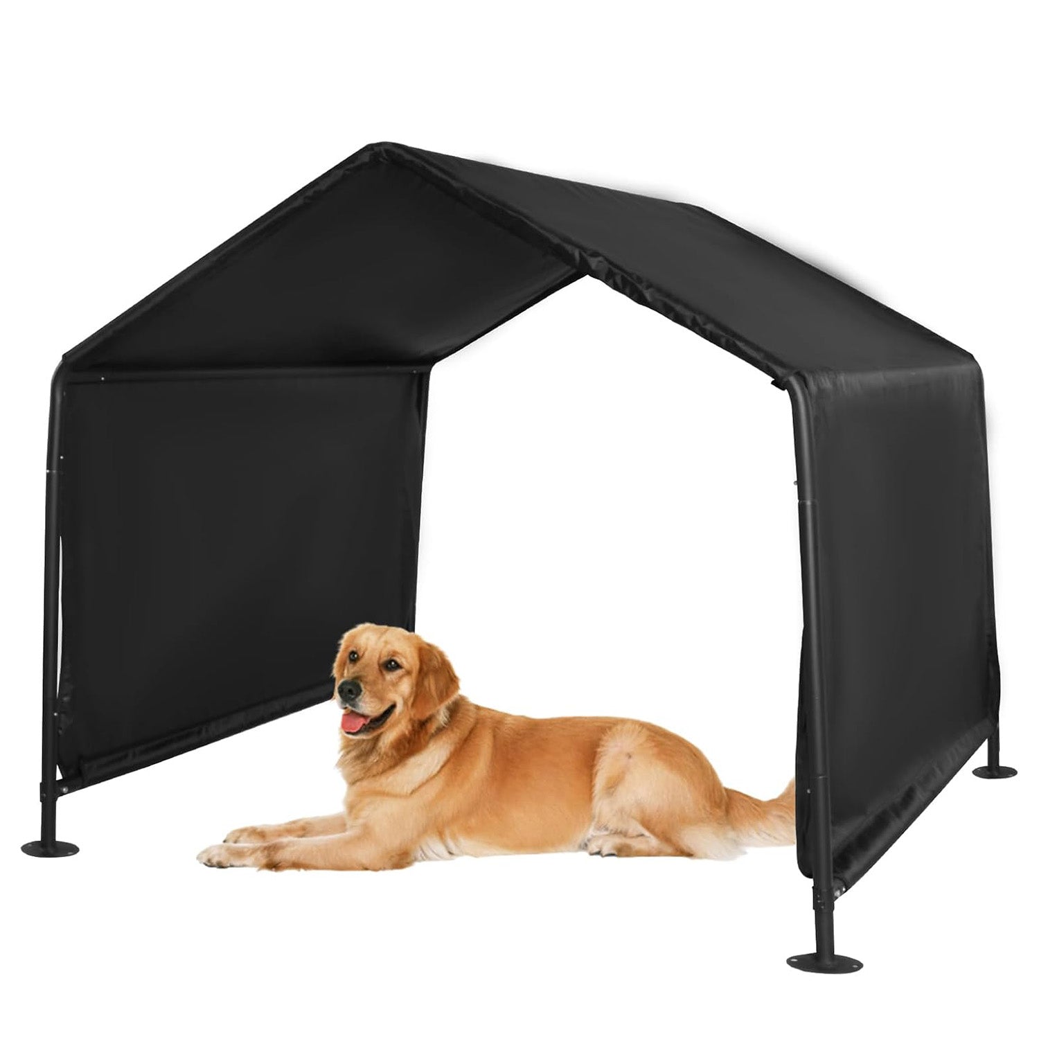 Outdoor Dog Shade Shelter, Outdoor Pet Canopy Tent with Waterproof Roof, 50"x 50"x 43" - Luckyermore