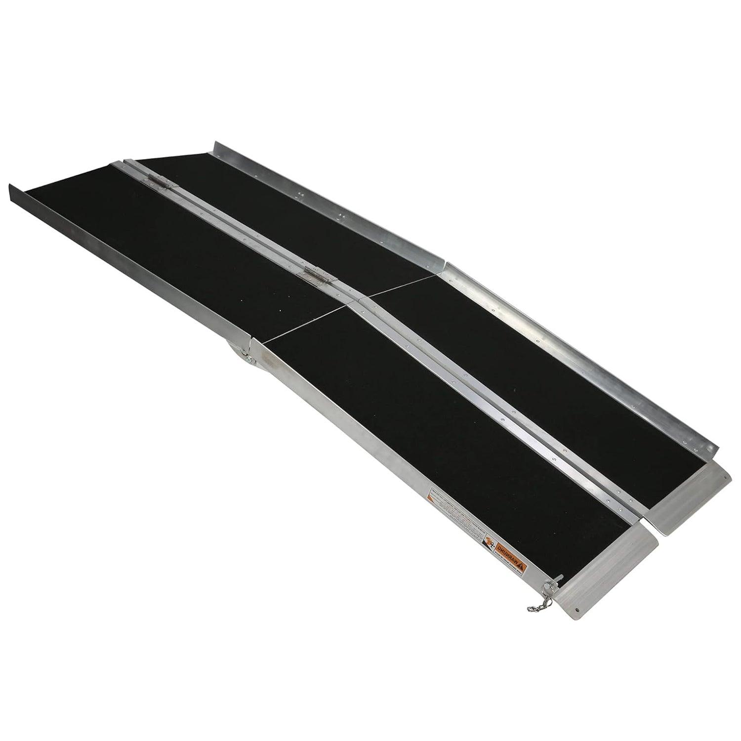 6ft Portable Ramp for Wheelchair Folding Aluminum Alloy Ramp with Handle - Luckyermore