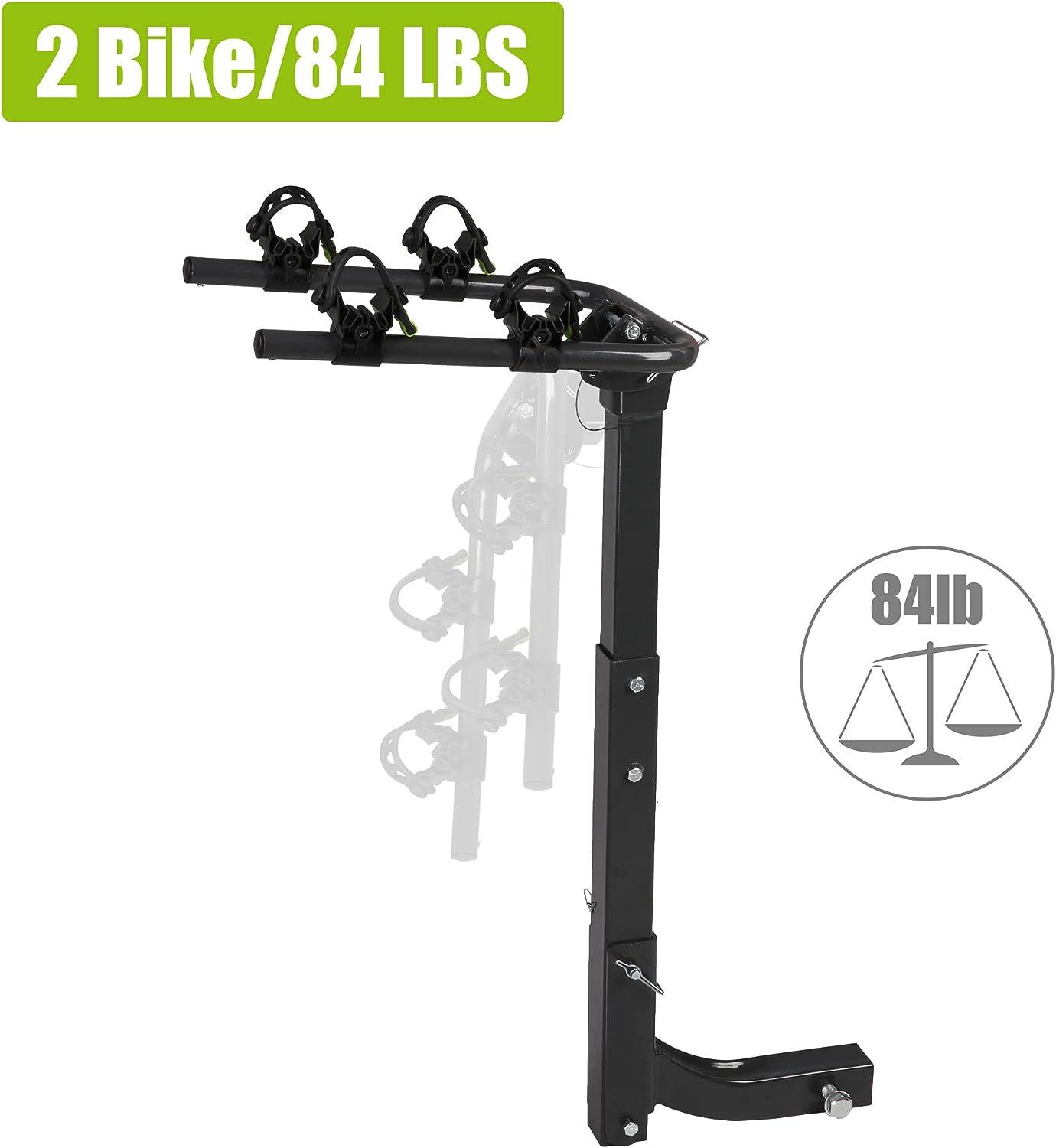 LUCKYERMORE Hitch Bike Rack for 2 Bikes Foldable Bicycle Carrier for Car SUV with 2" Hitch Receiver
