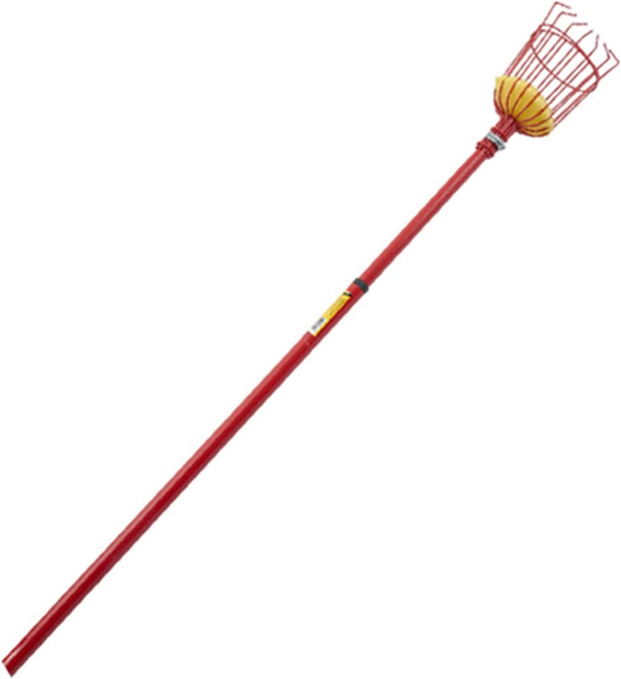 Vilobos Fruit Picker Pole with Basket Apple Orange Picker Tool Tree Fruit Catcher Fruit Picking Equipment for Getting Fruits Lemons Apples