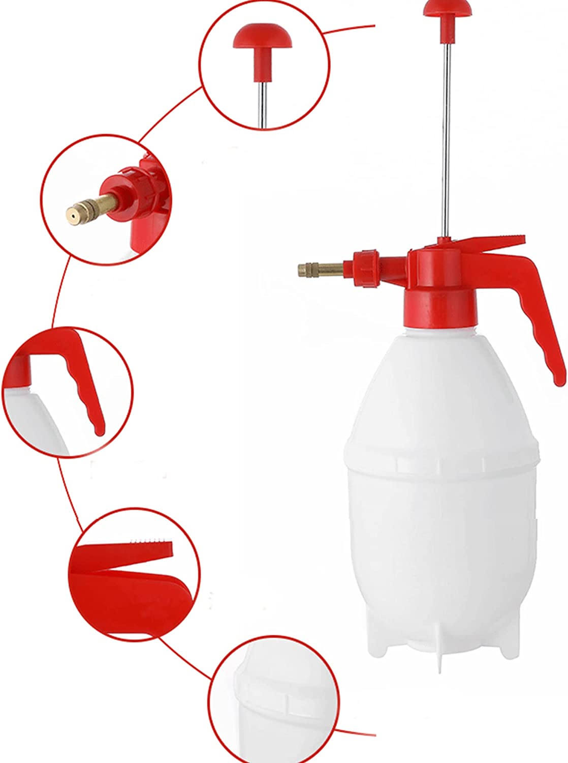 Vilobos Manual Garden Sprayer Hand Lawn Pressure Pump Sprayer - Luckyermore