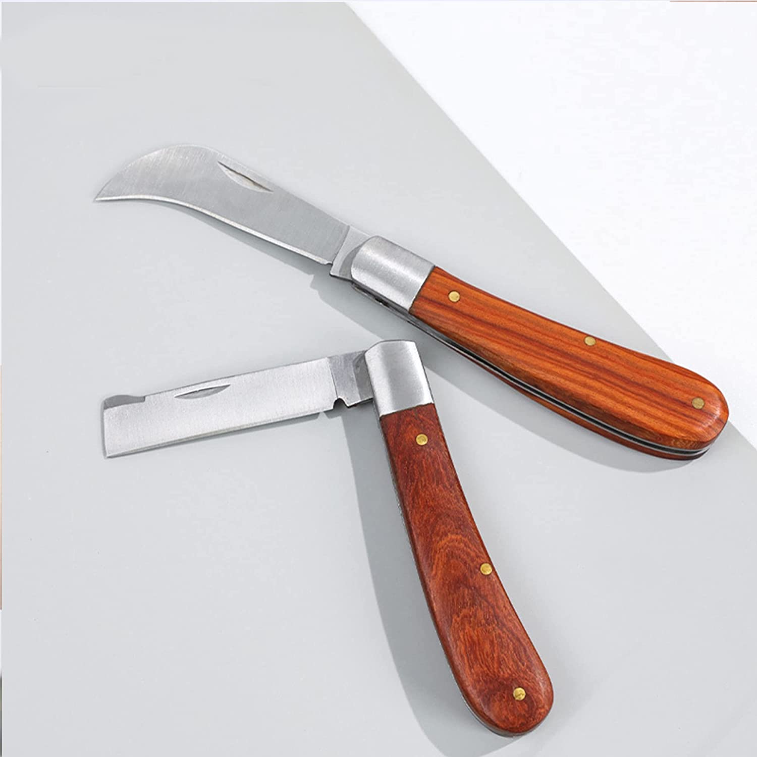 Vilobos Pruning Garden Knife Folding Pocket Knife for Pruning Budding Grafting Cutting Tool, Weed Bushes Mushroom Digging