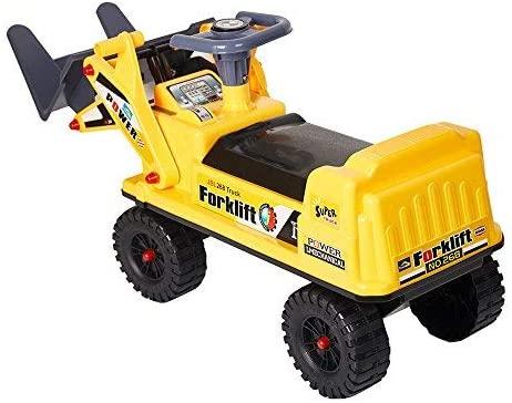 Ride-on Forklift Construction Truck Toy for Children,Sound, Lifting, Loading and Unloading, Sliding Function - Luckyermore